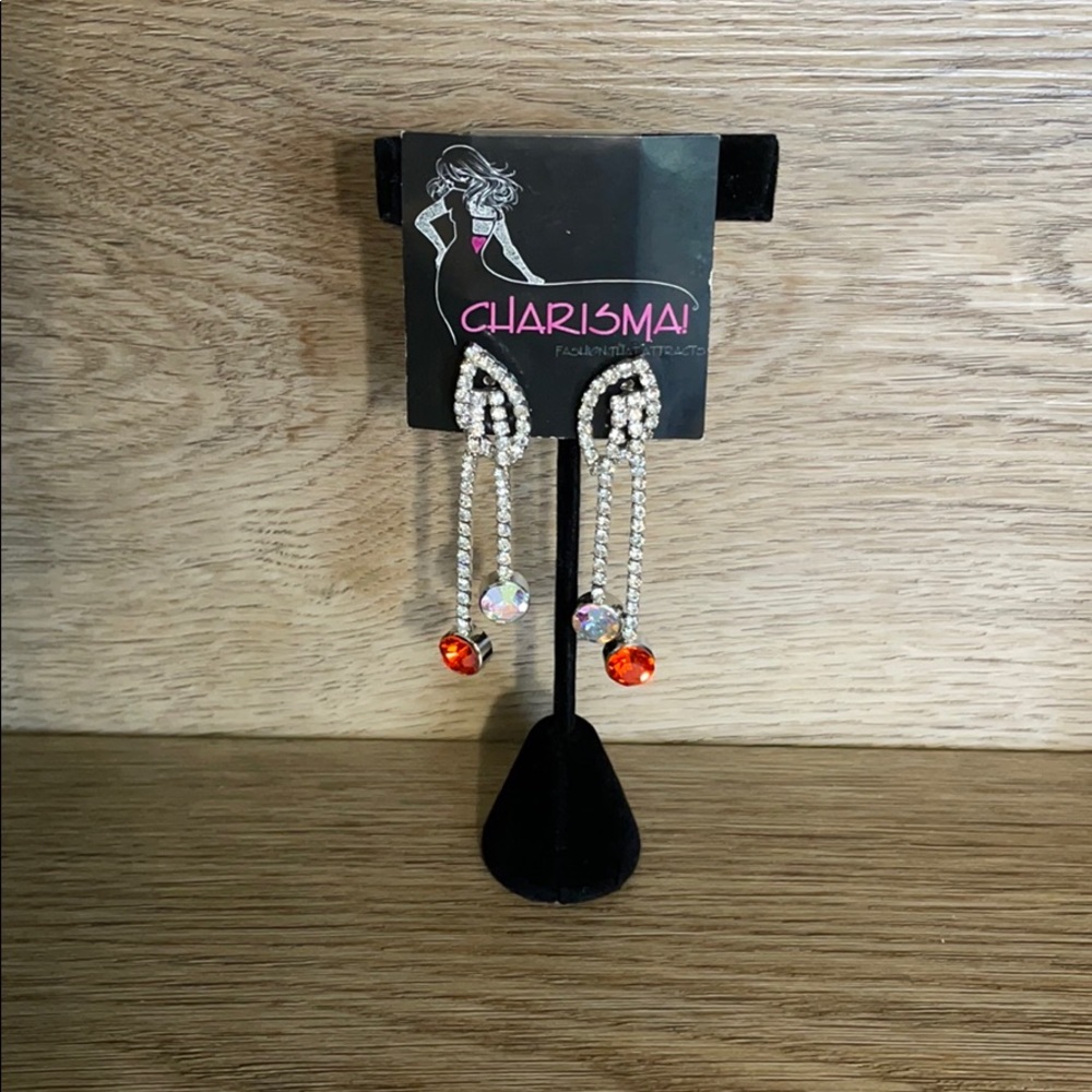 Hyacinth & Light Silk Rhinestone Earrings